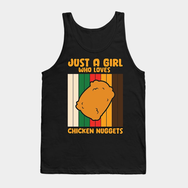 Chicken Nugget Girl Tank Top by TomCage